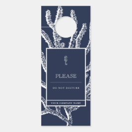 Aviso De Porta Escape Costeiro: Cavalo-marinho e Coral náuticos