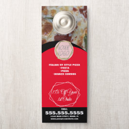 Aviso De Porta Especialidades de Almoço de Restaurante de Pizza N