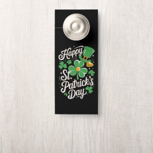 Aviso De Porta Feliz Dia de São Patrício Patrimônio Irlandês St P