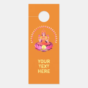 Aviso De Porta Feliz Diwali - Deepalavi Lakshmi Deusa 1