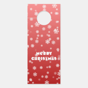Aviso De Porta Flocos de neve de Natal