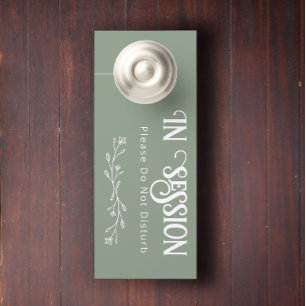 Aviso De Porta Folha de Casamento Personalizada de Texto Personal