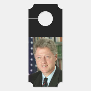 Aviso De Porta Foto do presidente Bill Clinton White House