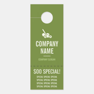 Aviso De Porta Gancho de porta do cuidado do gramado