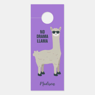 Aviso De Porta Ganchos de porta feitos sob encomenda do nome & da