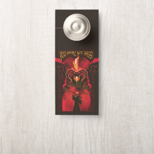 Aviso De Porta GANDALF™ Vs Balrog "Você Não Passará" Gráfico