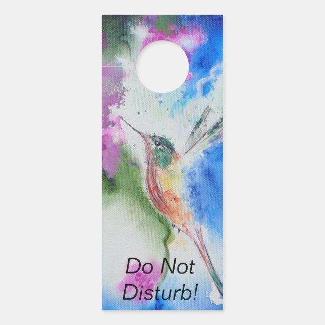 Aviso De Porta Gangues de Portas de Casamento de Jardim Hummingbi (Frente)