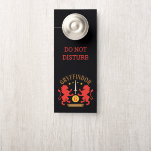 Aviso De Porta Gráfico de Espada de Leão Duplo GRYFFINDOR™ House