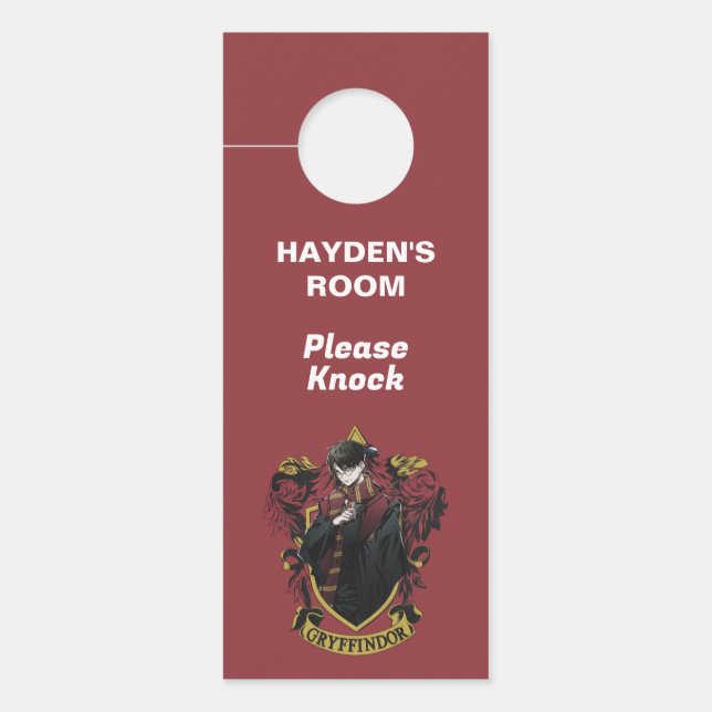 Aviso De Porta HARRY POTTER™ | Anime HARRY POTTER™ Crest (Frente)