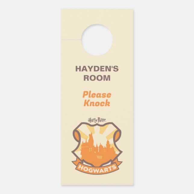 Aviso De Porta HARRY POTTER™ | Verão Magic HOGWARTS™ Crest (Frente)