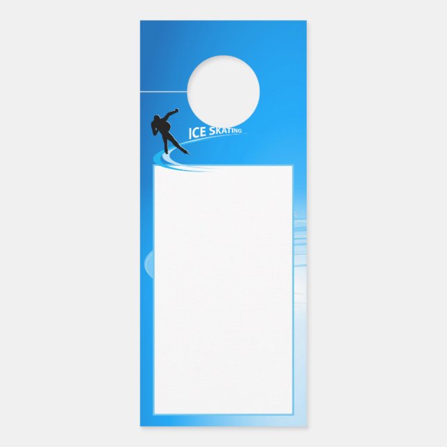 Aviso De Porta Ice Skating (Frente)