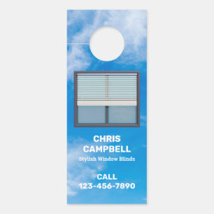 Aviso De Porta Janela Cega QR Personalizado