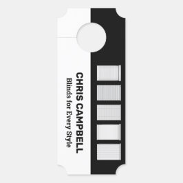Aviso De Porta Janela Cega QR Personalizado