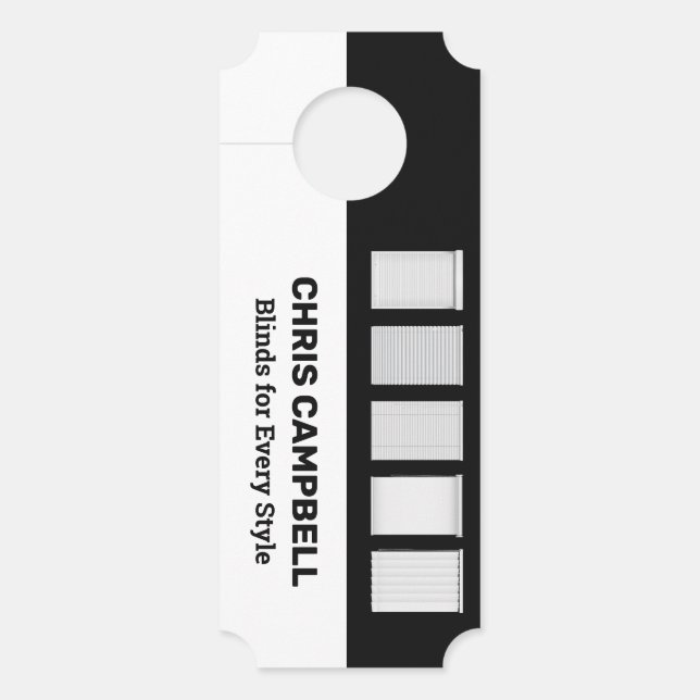 Aviso De Porta Janela Cega QR Personalizado (Frente)