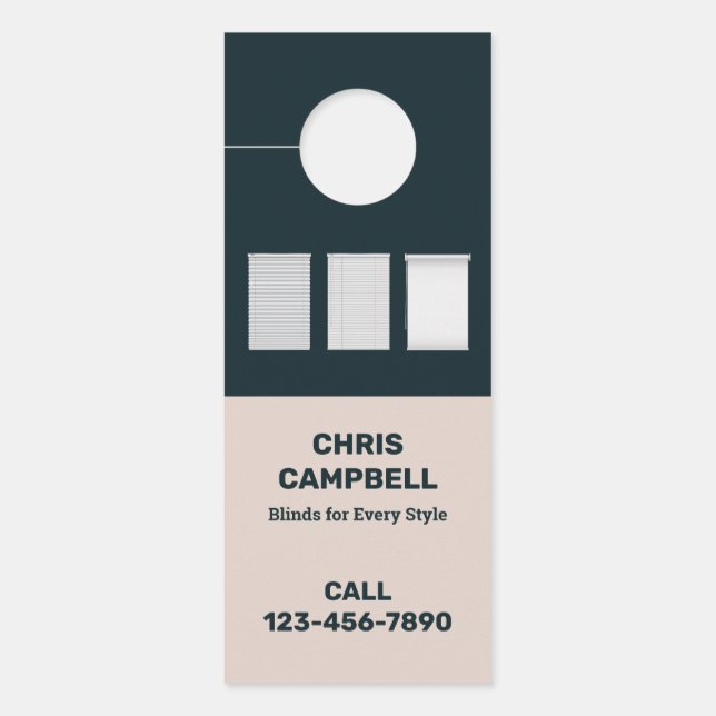 Aviso De Porta Janela Cega QR Personalizado (Frente)