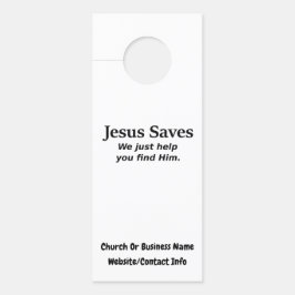 Aviso De Porta Jesus Salva - Nós Apenas Ajudamos Você A Encontrá-