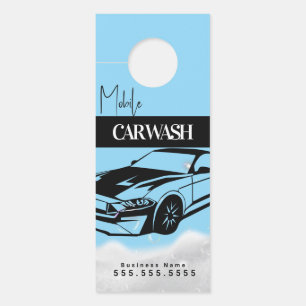 Aviso De Porta Lavagem de Carros Móvel Placa de Identificação na