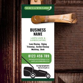 Aviso De Porta Lawn Mowing & Landscaping Business Marketing