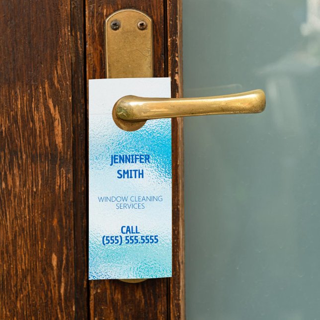 Aviso De Porta Limpeza da janela (Window Cleaning Door Hanger)