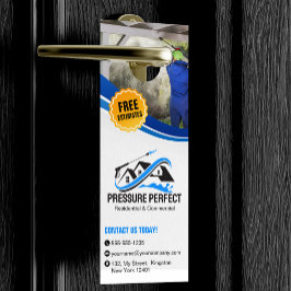 Aviso De Porta Limpeza de pressão profissional e limpeza de energ