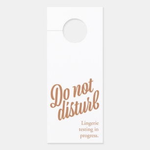 Aviso De Porta Lingerie Chá Invocando o Conector da Porta