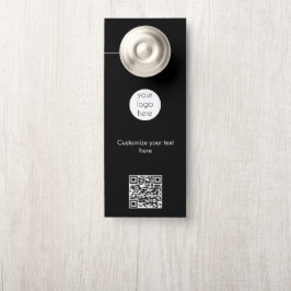 Aviso De Porta Logotipo comercial Empresa Hotel Resort QR Código 