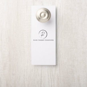 Aviso De Porta Logotipo da assinatura de coaching de Russ Yeager