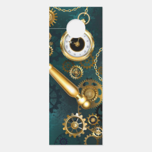 Aviso De Porta Lupa no estilo Steampunk