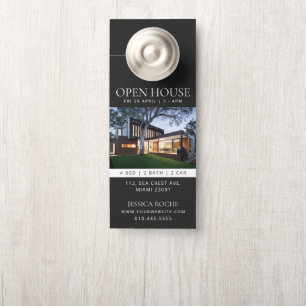 Aviso De Porta Luxury Real Estate Door Hanger Open House