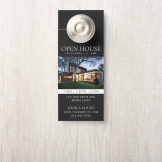 Aviso De Porta Luxury Real Estate Door Hanger | Open House