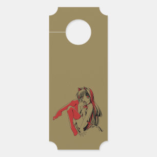 Aviso De Porta Mangá R & B, Anime Loli Furry Gata Neko
