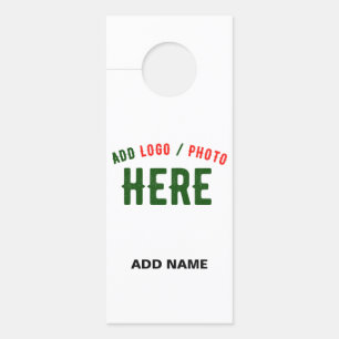 AVISO DE PORTA MARCA VERIFICADA BRANCA PERSONALIZÁVEL MODERNA