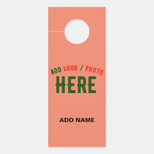 AVISO DE PORTA MARCA VERIFICADA DA LARANJA DE CORAL PERSONALIZADA