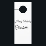 Aviso De Porta MINIMAL SIMPLES.CUTIE ADICIONAR NOME BABY feliz an<br><div class="desc">Design</div>