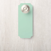 Mint Green Door Hanger Minimalista