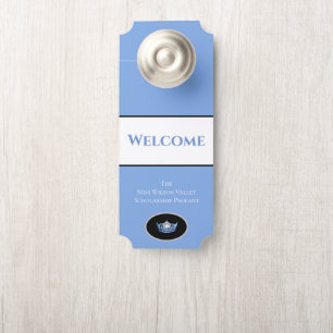 Aviso De Porta Miss América Crown Door Hanger Nome Personalizado