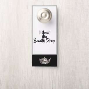 Aviso De Porta Miss América estilo Pageant SLVR Crown Door Hange