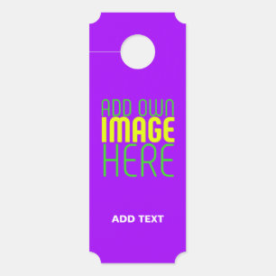 AVISO DE PORTA MODELO DE TEXTO DE IMAGEM DE VIOLETA SIMPLES EDITÁ