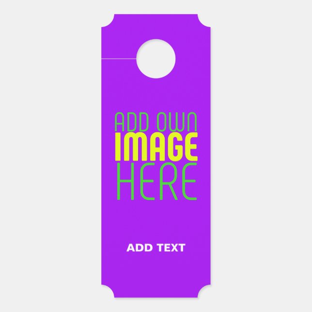 AVISO DE PORTA MODELO DE TEXTO DE IMAGEM DE VIOLETA SIMPLES EDITÁ (Frente)