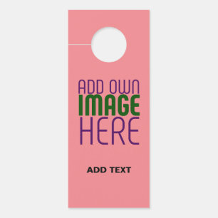 AVISO DE PORTA MODELO MODERNO EDITABLE SALMON PINK IMAGE