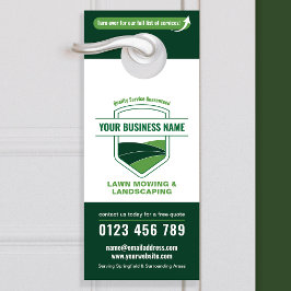 Aviso De Porta Modern Landscaping Lawn Mowing Marketing