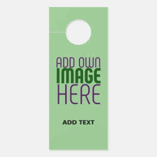 AVISO DE PORTA MODERNO EDITABLE MINT GREEN IMAGE MODELO