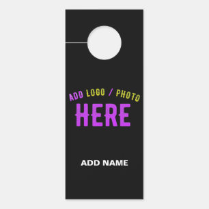 AVISO DE PORTA NA MODA MODERNO PERSONALIZÁVEL NEGRO VERIFICADO CO