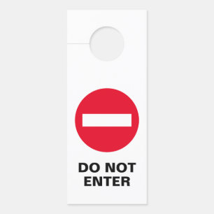 Aviso De Porta Não entre em stop sign door no hangar da porta do