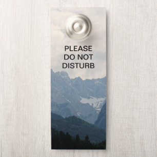 Aviso De Porta Não Incomodar A Natureza Dos Montes Alpinos Cênico