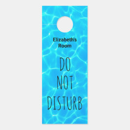 Aviso De Porta Não Incomodar Água Azul Piscina Clara Foto