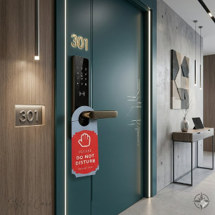 Aviso De Porta Não Incomodar e Bem-vindo ao Tíquete Reversível