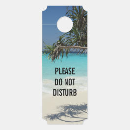 Aviso De Porta Não Incomodar Paraíso Tropical de Praia Sunny