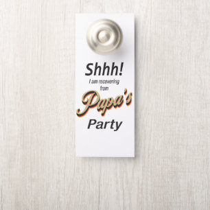 Aviso De Porta Não Incomodar Shhh engraçado se recuperando do Par