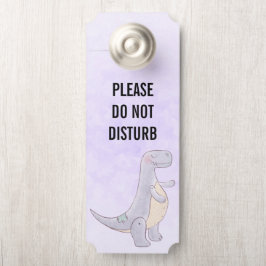 Aviso De Porta Não Incomodar Um Tiro Tiranossauro Rex Dinossauro 